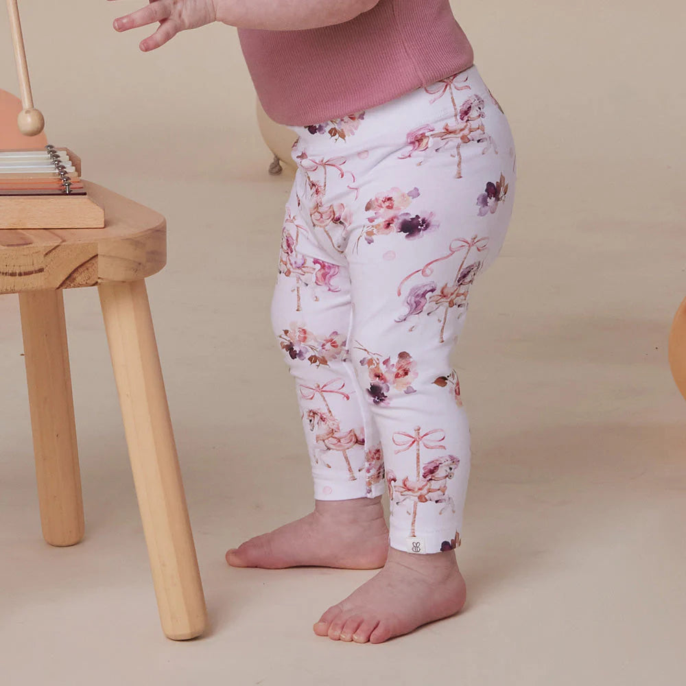 Snuggle Hunny - Organic Leggings - Carousel