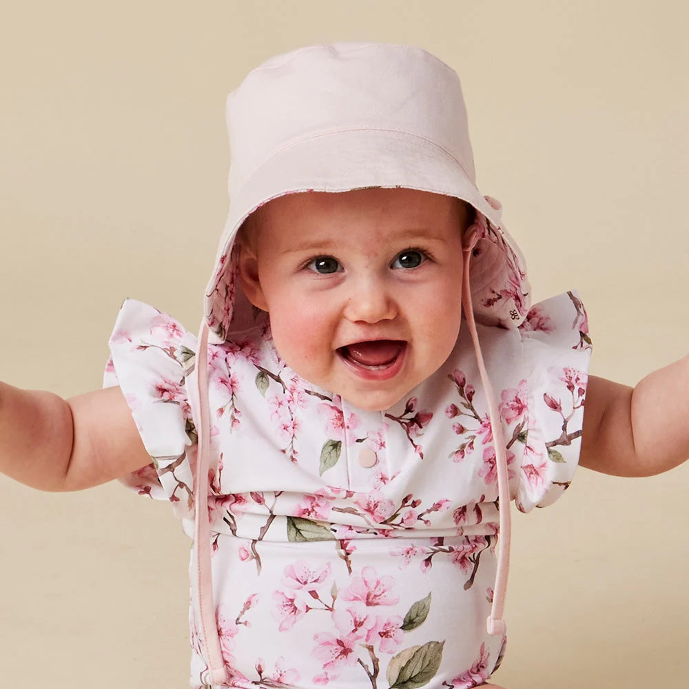 Snuggle Hunny Cherry Blossom Reversible Cotton Bucket Hat