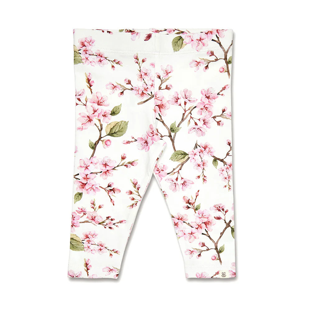 Snuggle Hunny - Organic Leggings - Cherry Blossom
