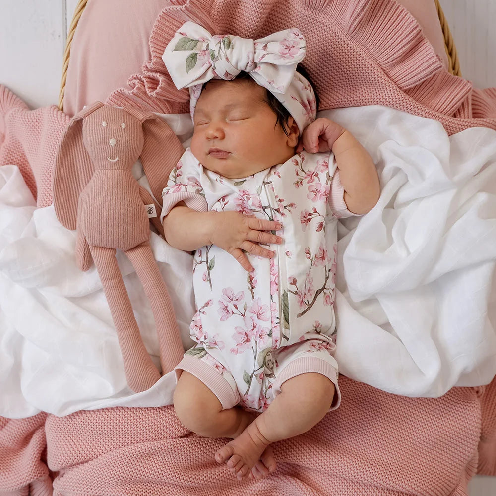 Snuggle Hunny - Cherry Blossom Organic Snuggle Shortie