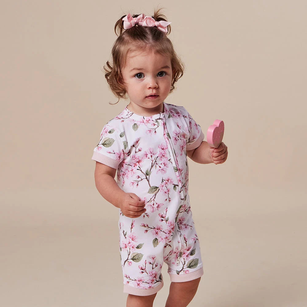 Snuggle Hunny - Cherry Blossom Organic Snuggle Shortie