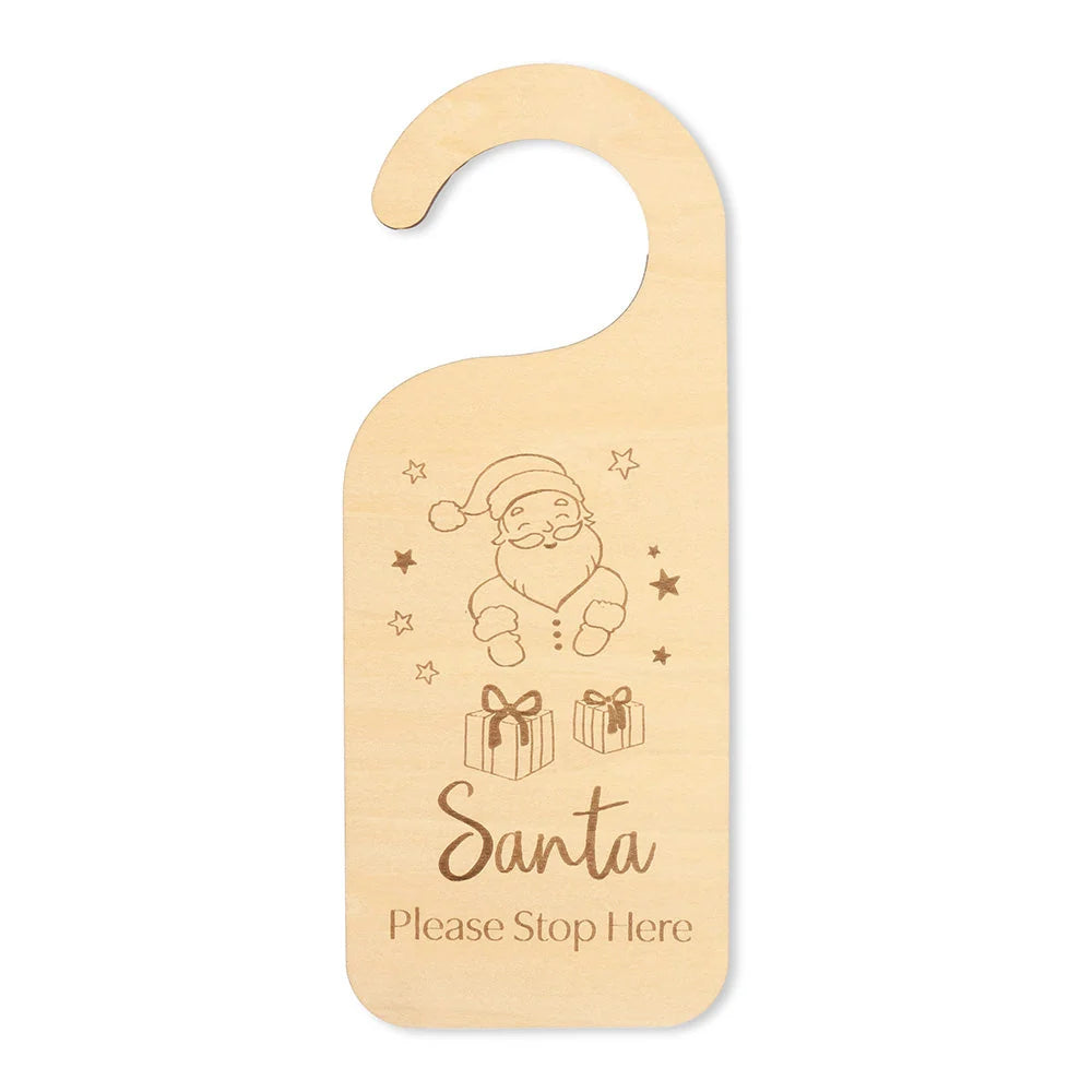 Snuggle Hunny Christmas Wooden Door Hanger