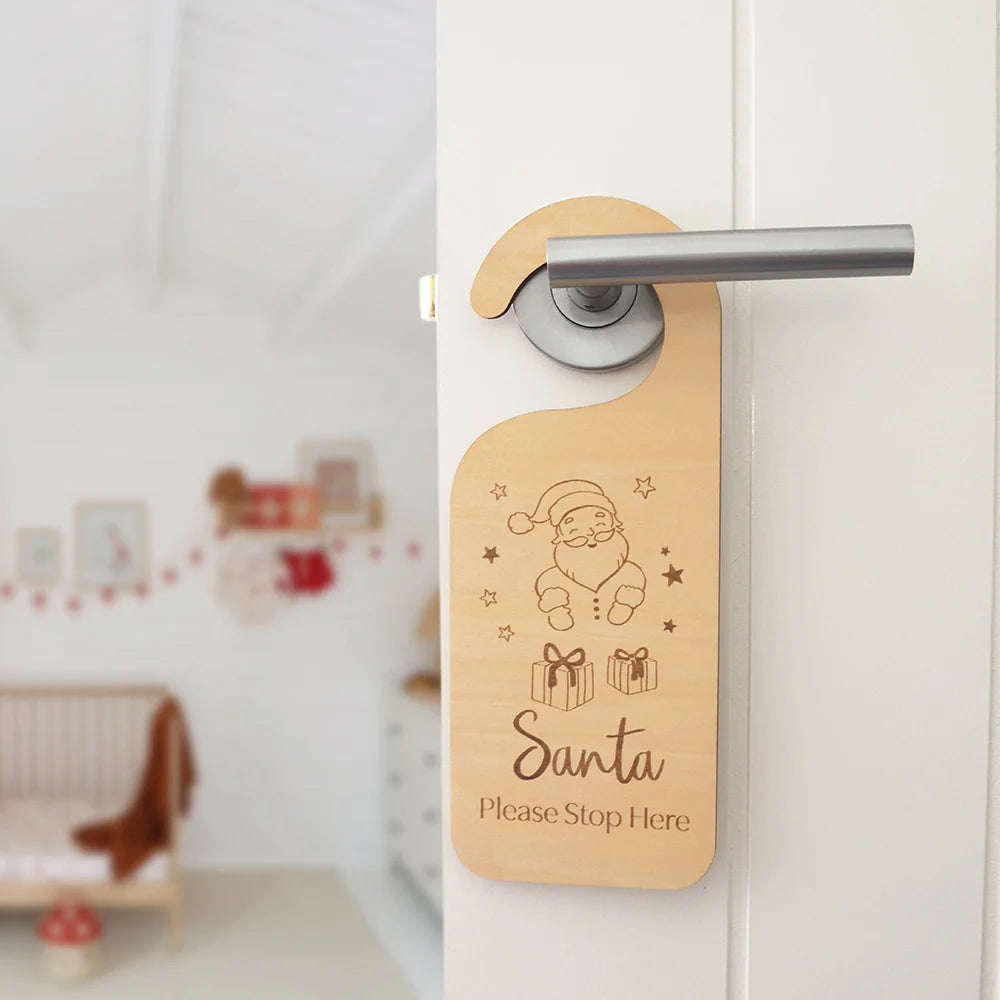 Snuggle Hunny Christmas Wooden Door Hanger