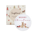 Snuggle Hunny Christmas Pups Reversible Single Milestone Card
