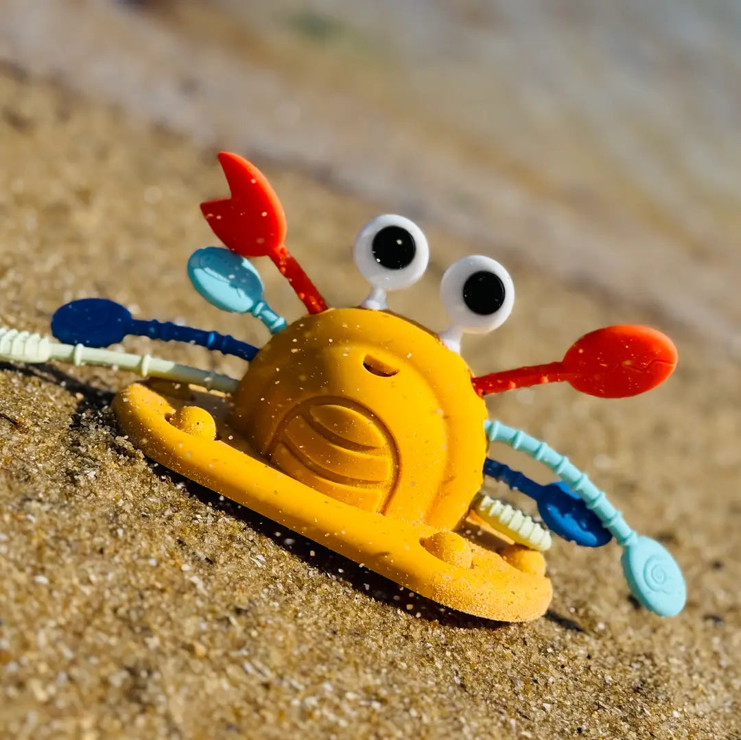 Silicone Crab Pull String Sensory Toy