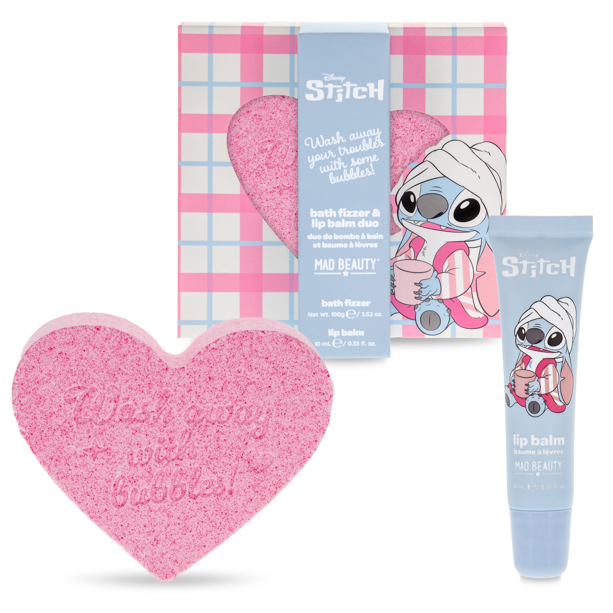 Stitch Bath Fizzer & Lip Balm Gift Set