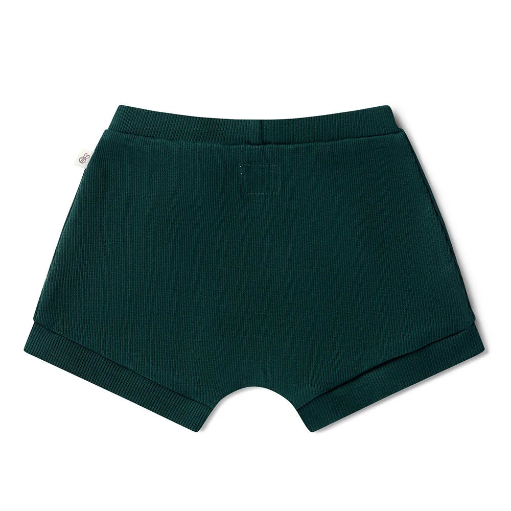 Snuggle Hunny Emerald Organic Shorts