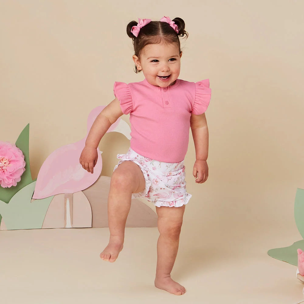 Snuggle Hunny Flamingos Organic Bloomers