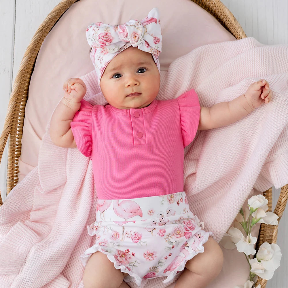 Snuggle Hunny Flamingos Organic Bloomers