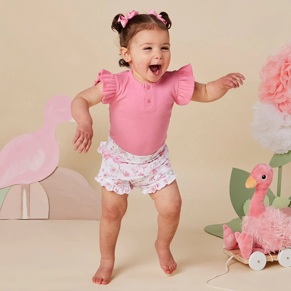 Snuggle Hunny Flamingos Organic Bloomers
