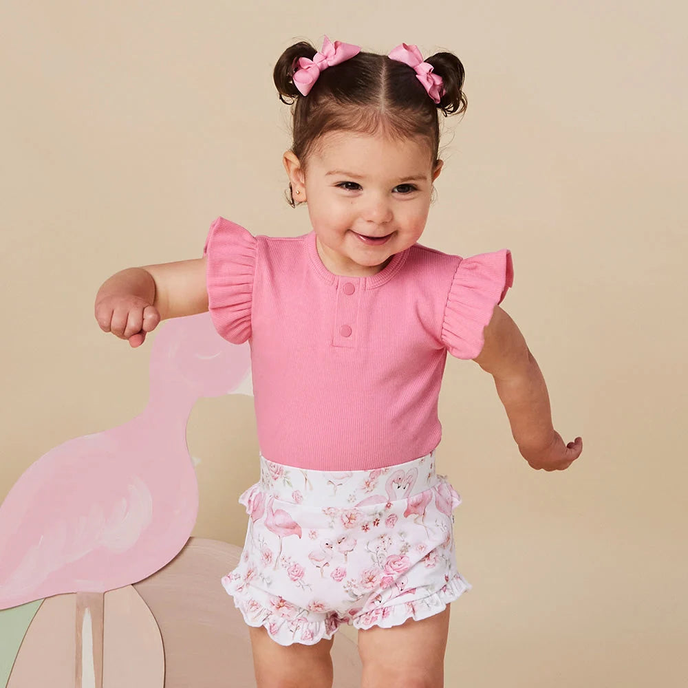 Snuggle Hunny Flamingos Organic Bloomers