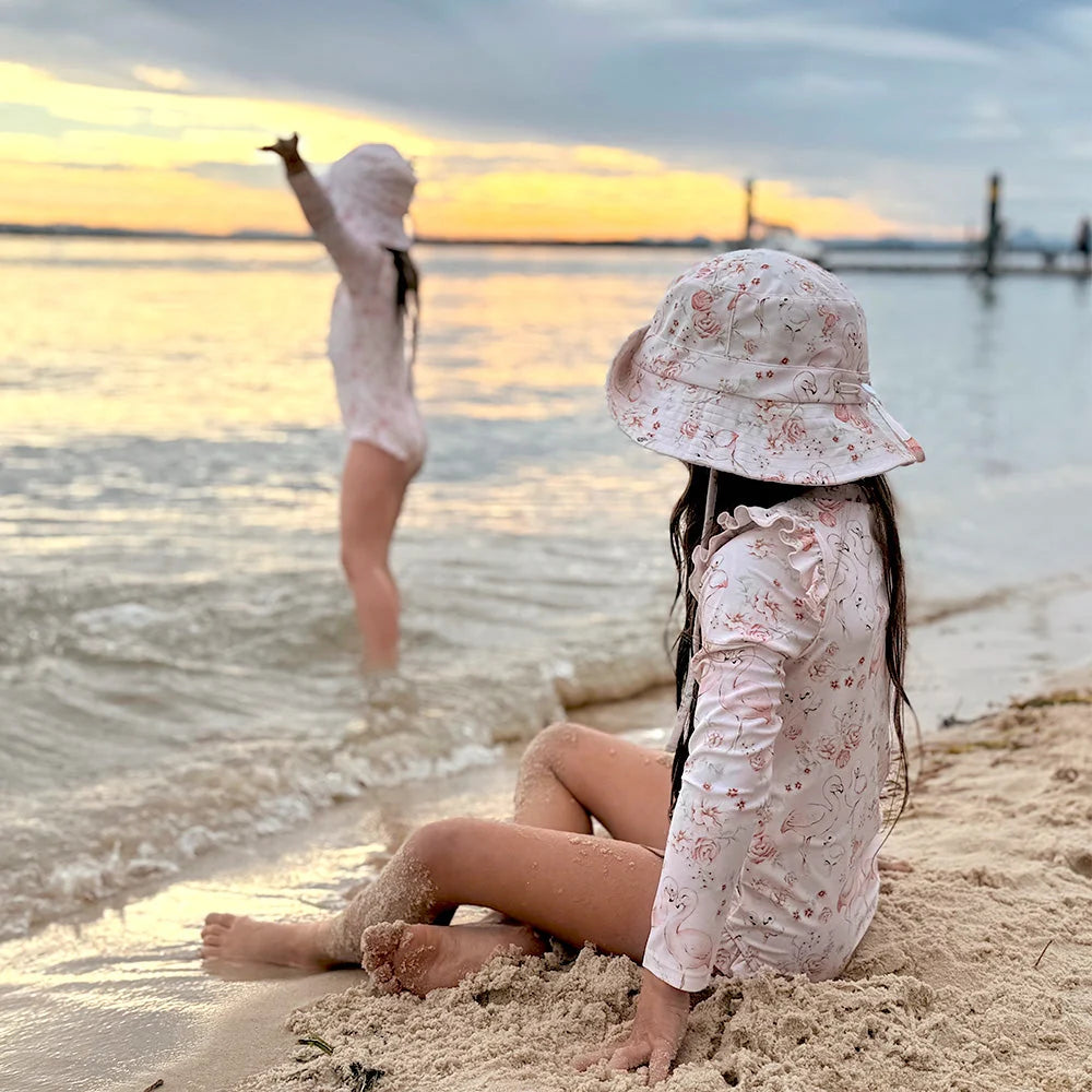Snuggle Hunny Flamingos Frill Swimsuit