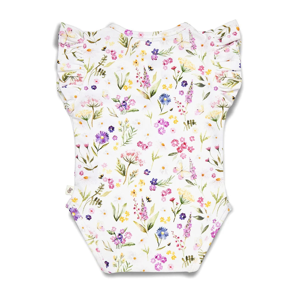Snuggle Hunny - Gracie SS Organic Bodysuit with Frill