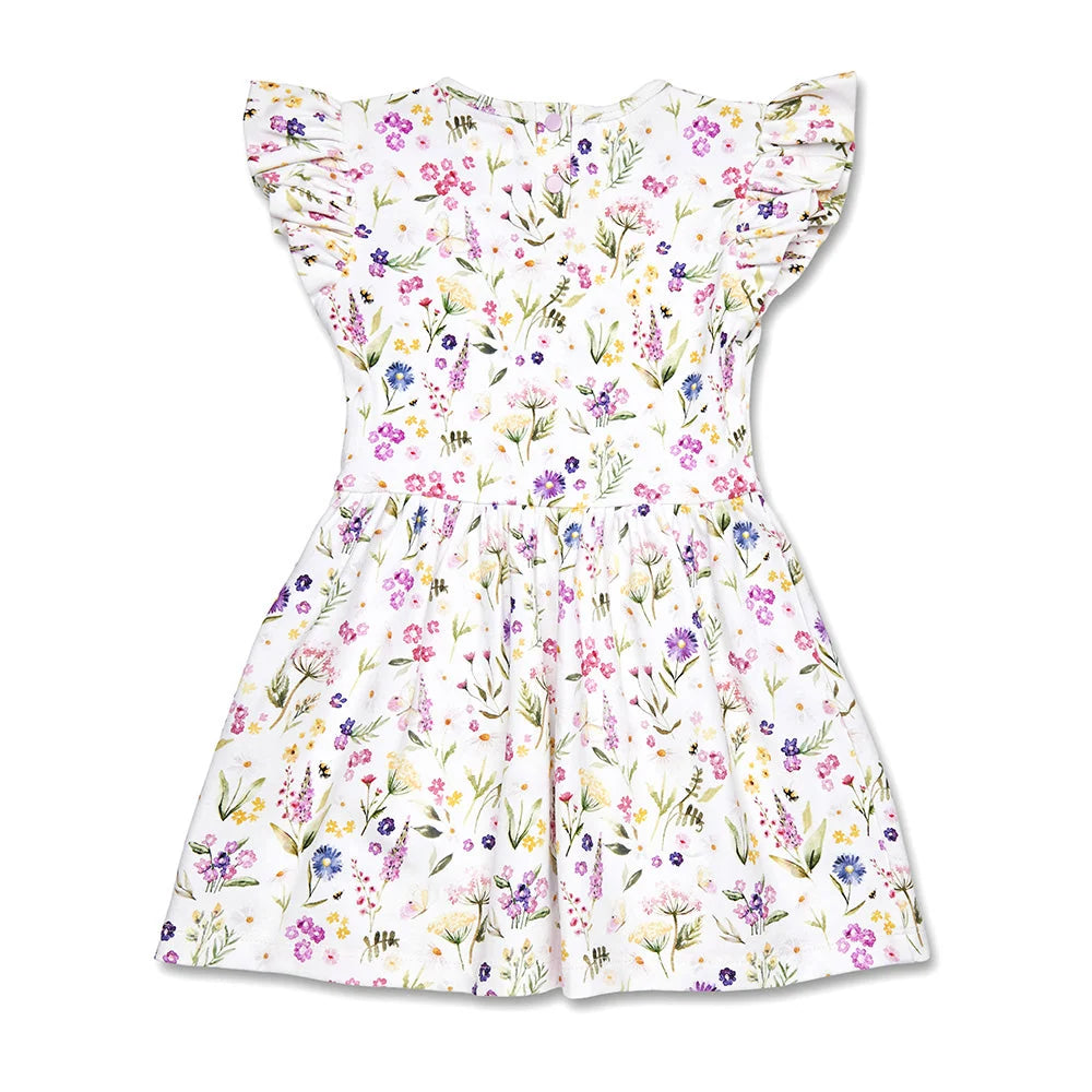 Snuggle Hunny - Gracie SS Organic Dress w Frill