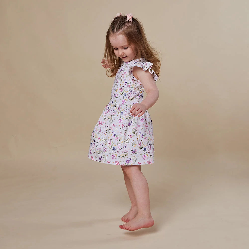 Snuggle Hunny - Gracie SS Organic Dress w Frill