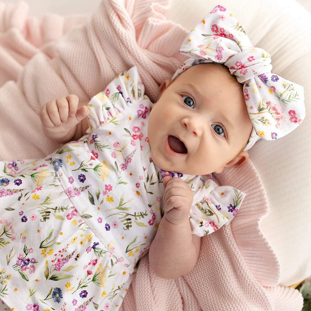 Snuggle Hunny - Gracie SS Organic Dress w Frill