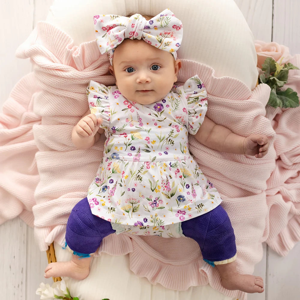 Snuggle Hunny - Gracie SS Organic Dress w Frill