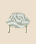 Organic Cotton Bucket Sun Hat - Forest Stripes