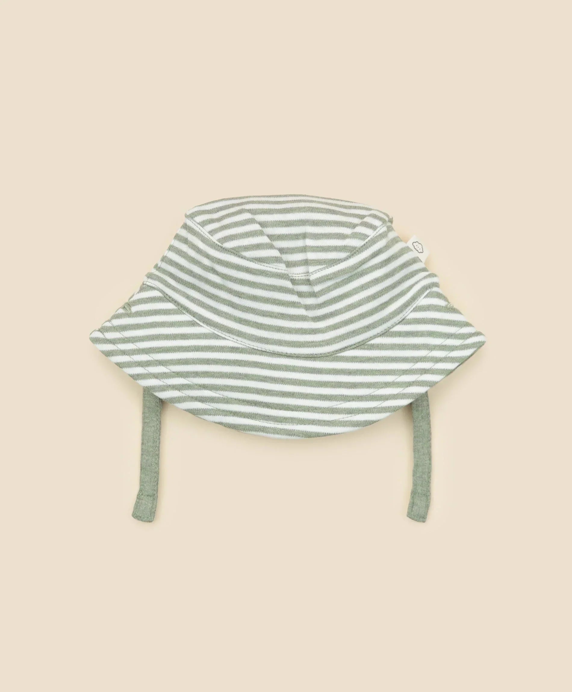 Organic Cotton Bucket Sun Hat - Forest Stripes
