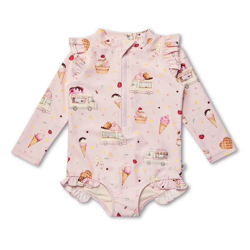 Snuggle Hunny Ice Creams Frill Swimsuit