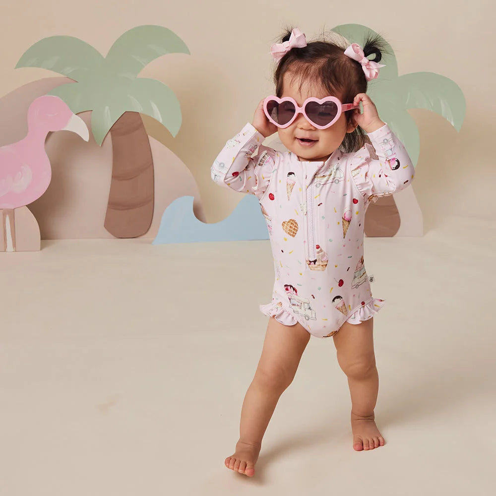 Snuggle Hunny Ice Creams Frill Swimsuit