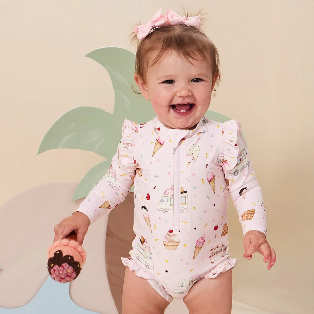 Snuggle Hunny Ice Creams Frill Swimsuit