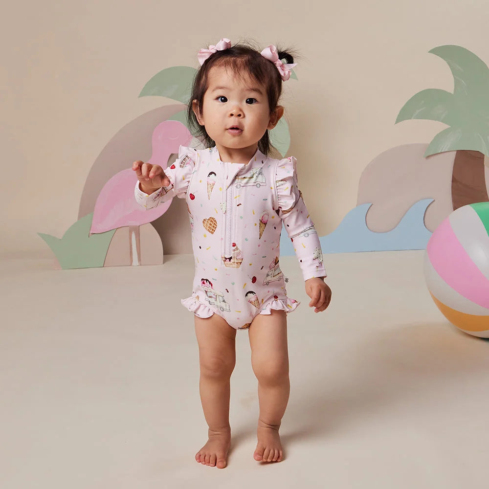 Snuggle Hunny Ice Creams Frill Swimsuit