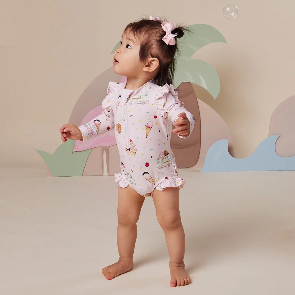 Snuggle Hunny Ice Creams Frill Swimsuit