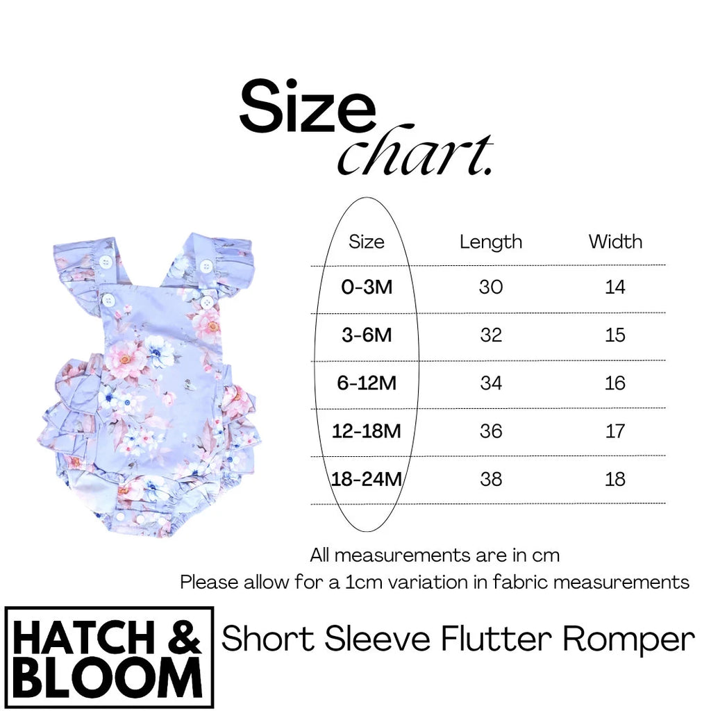 Flutter Romper - Ava Floral