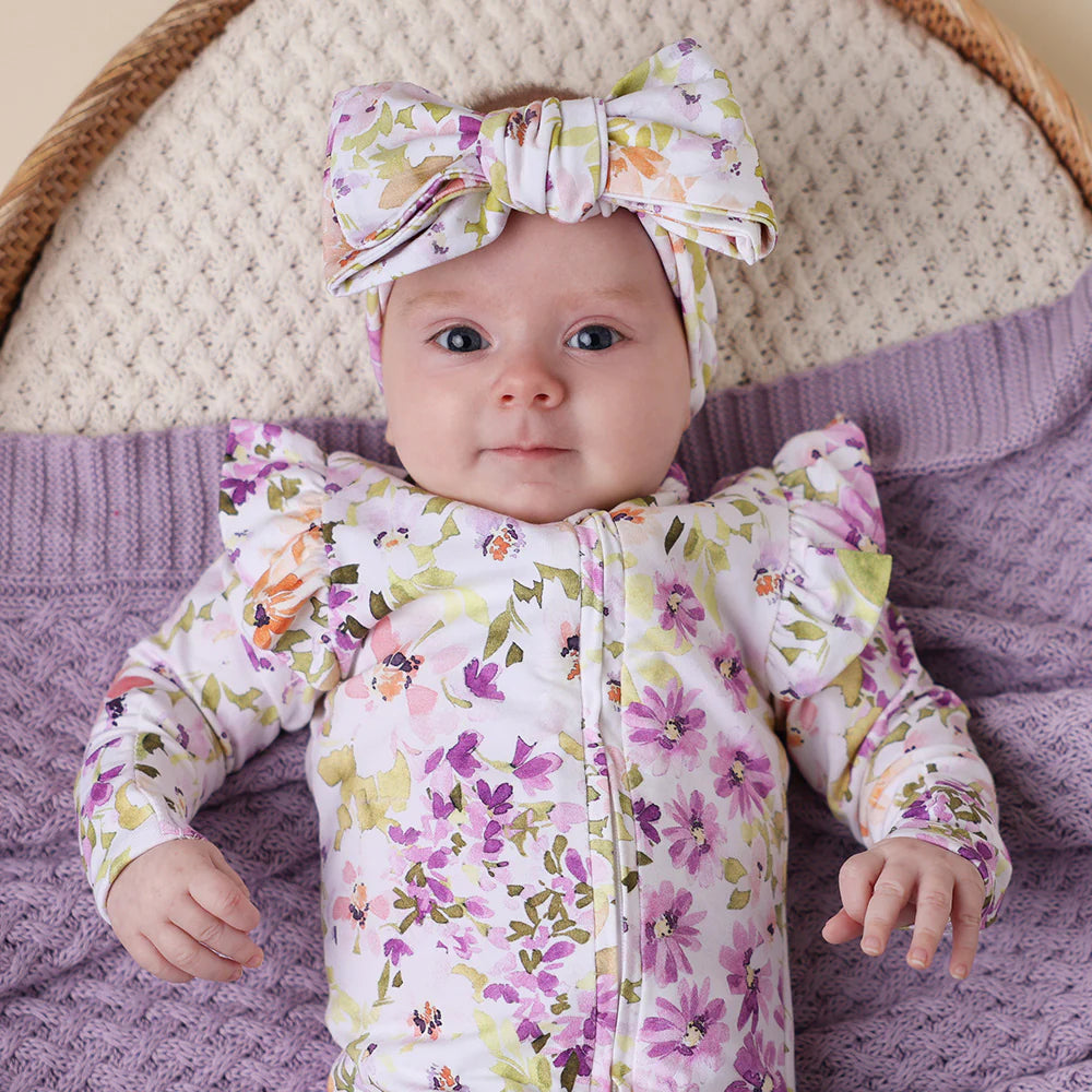 Snuggle Hunny Convertible Romper w Frill - Isla