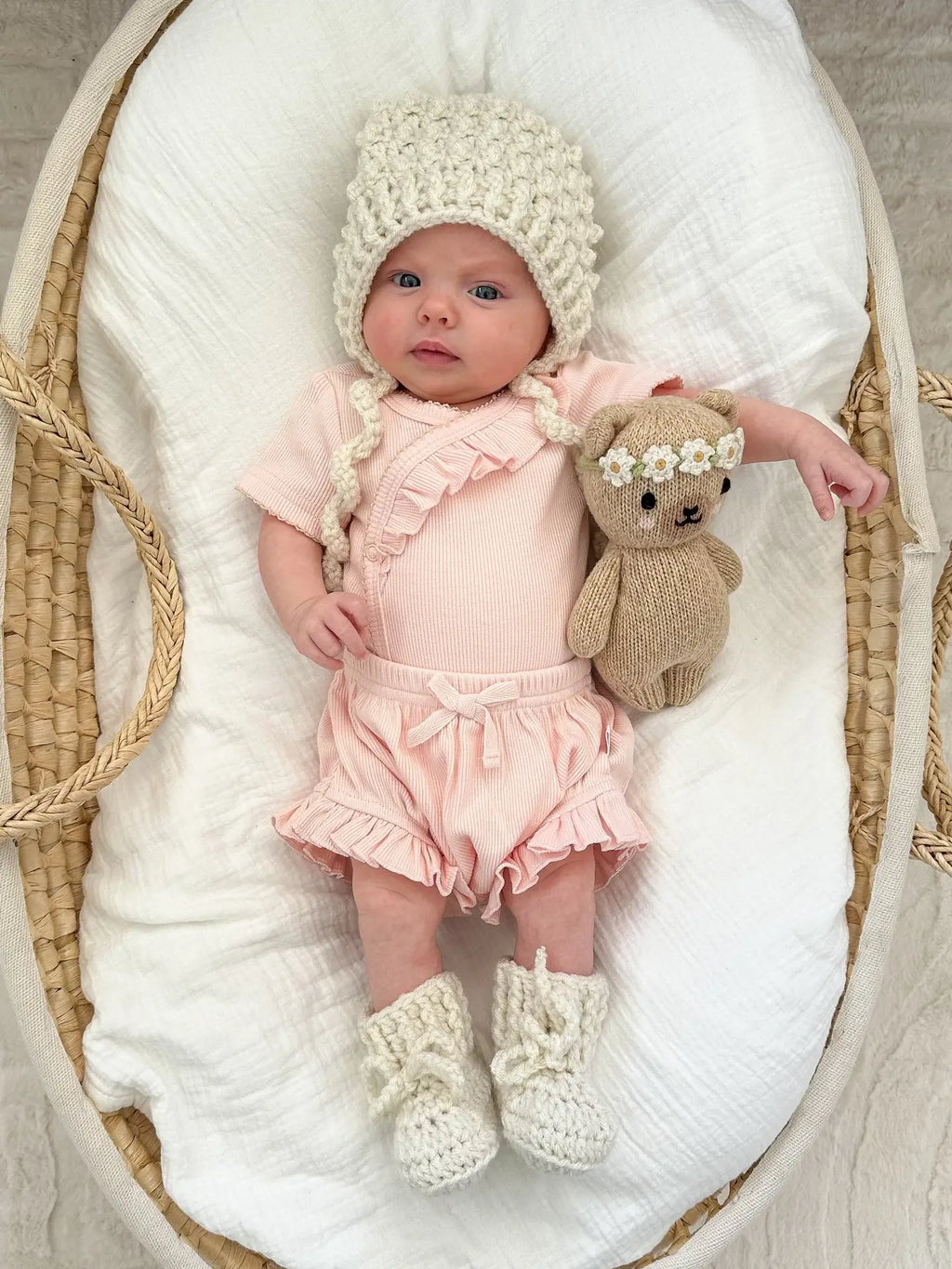 Organic Cotton Ivy Bloomers - Peach