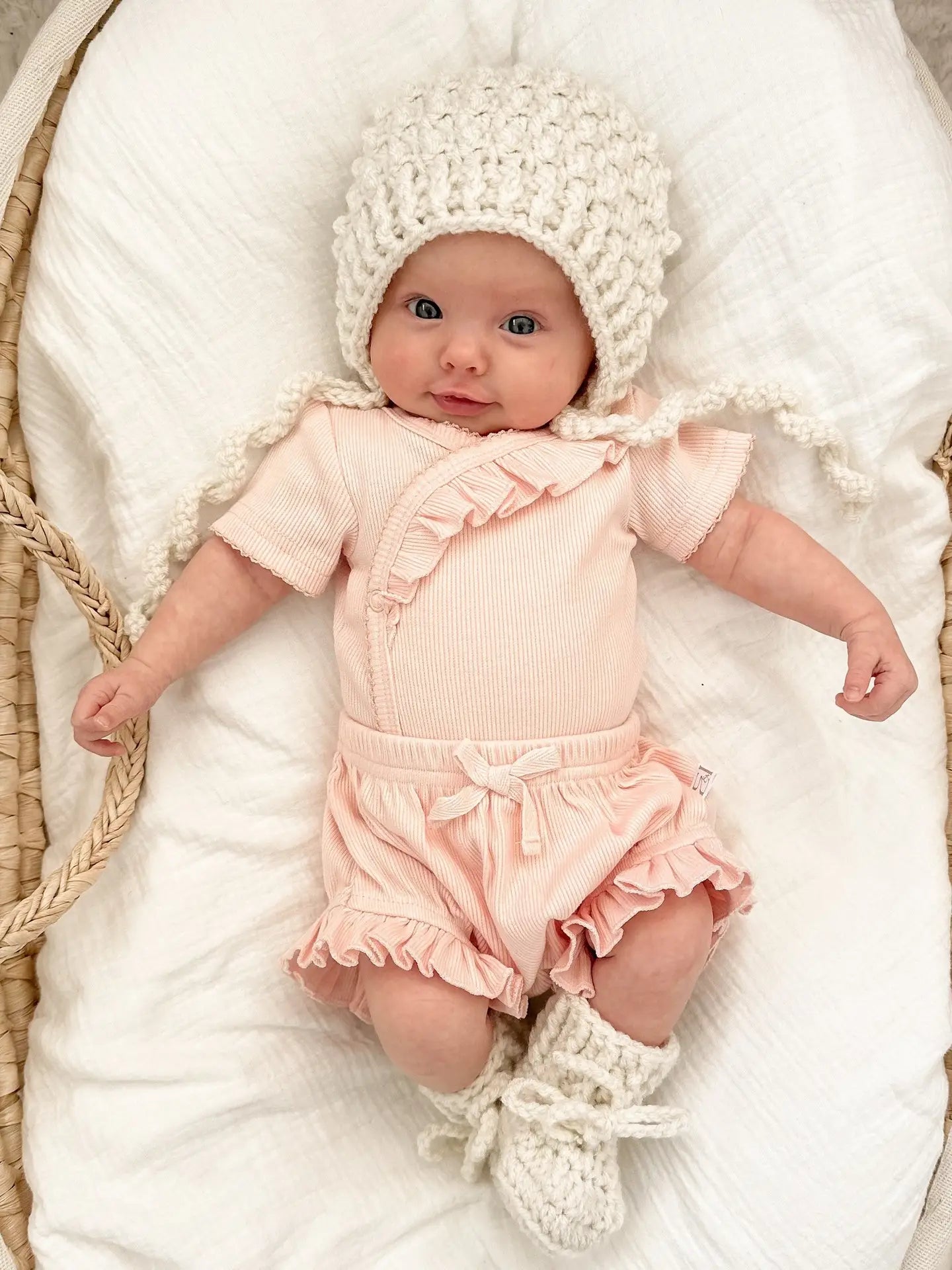 Organic Cotton Ivy Bloomers - Peach