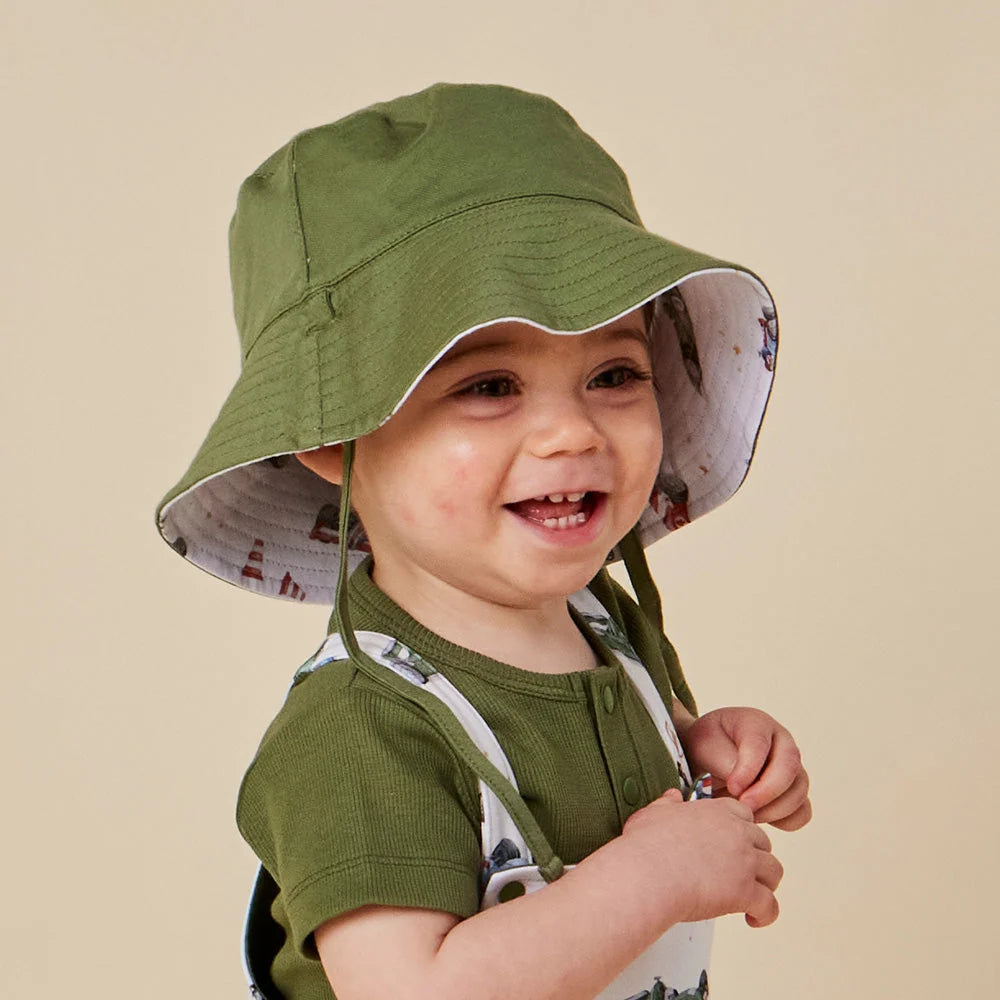 Snuggle Hunny Little Racers Reversible Cotton Bucket Hat