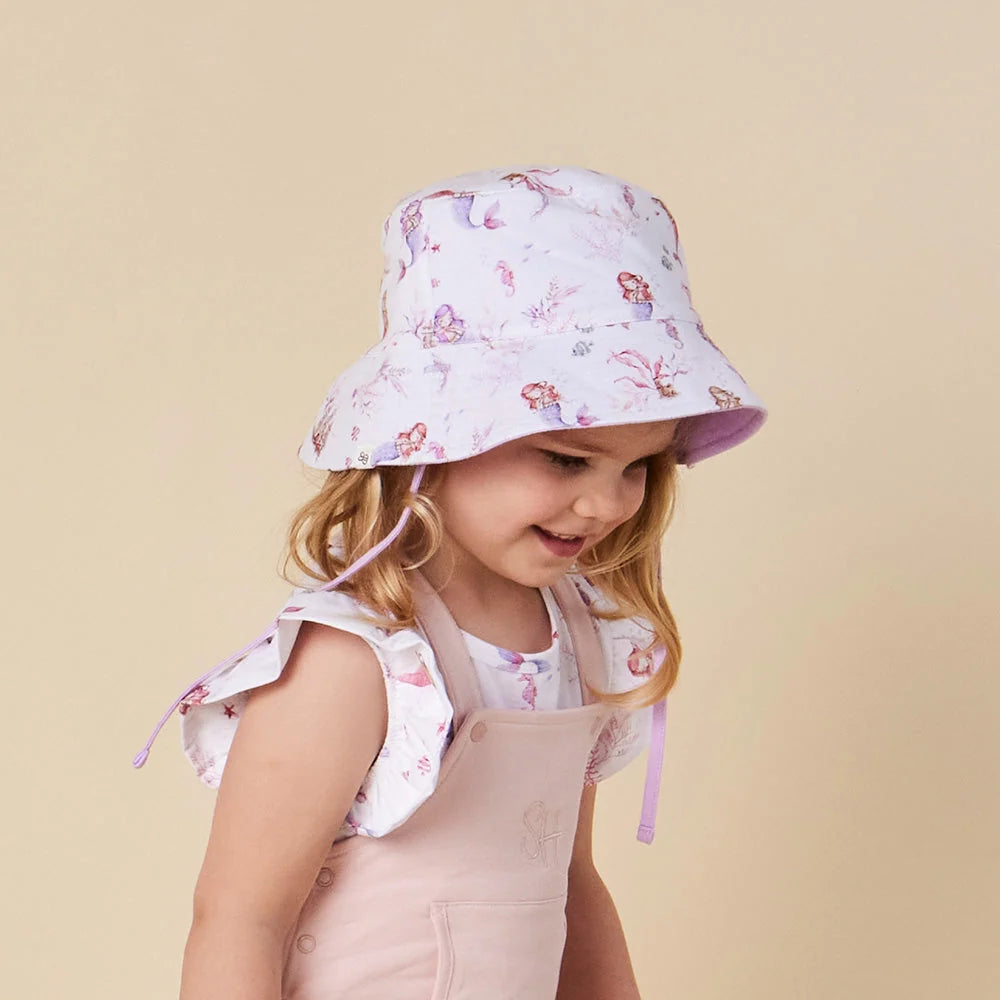 Snuggle Hunny Mermaid Reversible Cotton Bucket Hat