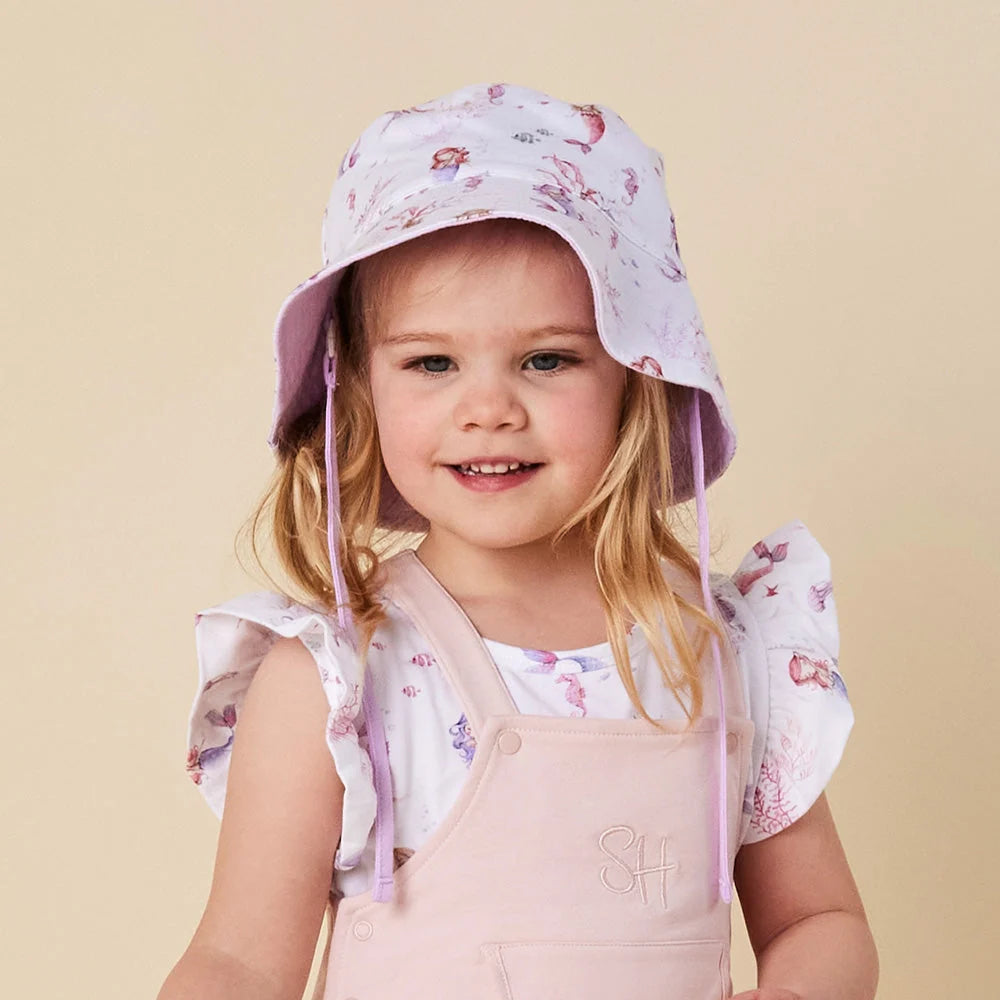 Snuggle Hunny Mermaid Reversible Cotton Bucket Hat
