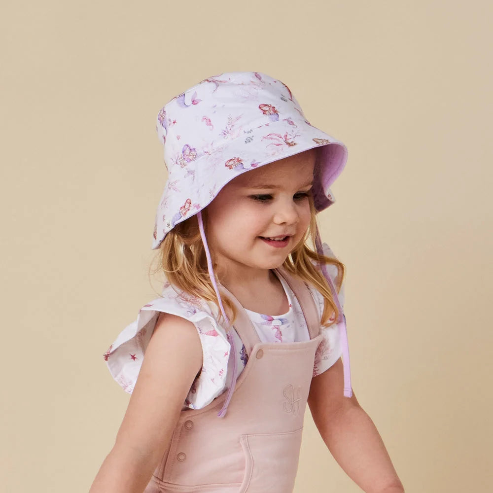 Snuggle Hunny Mermaid Reversible Cotton Bucket Hat