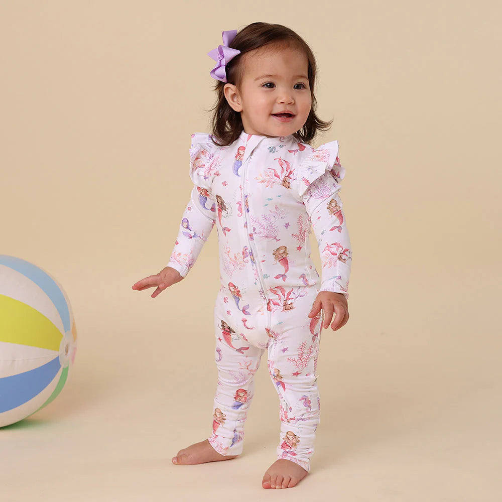 Snuggle Hunny - Convertable Romper - Mermaid