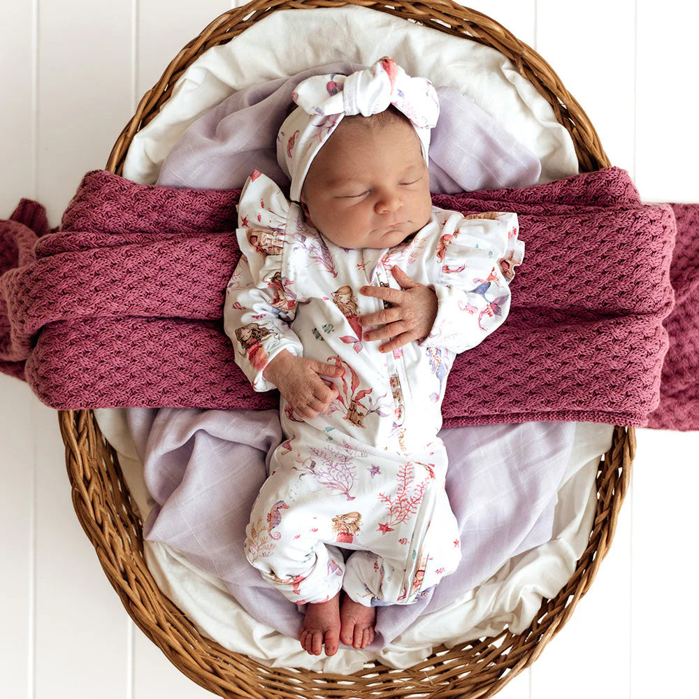 Snuggle Hunny - Convertable Romper - Mermaid
