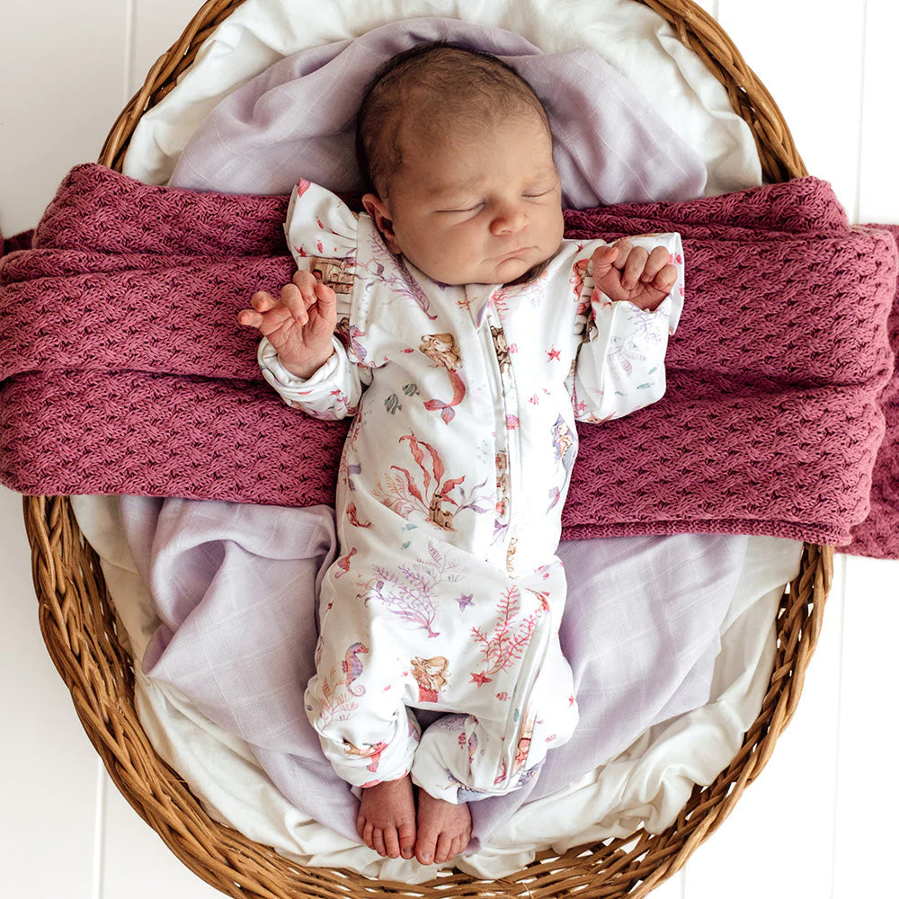 Snuggle Hunny - Convertable Romper - Mermaid