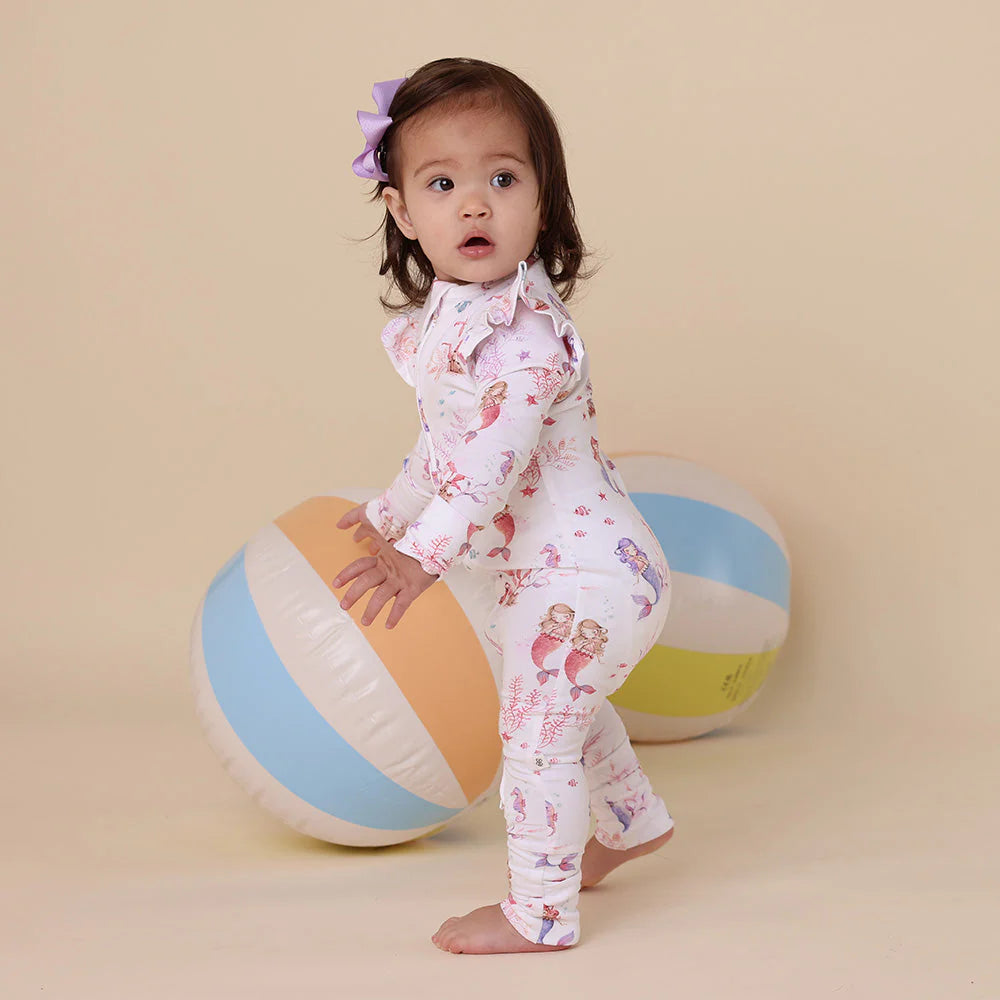 Snuggle Hunny - Convertable Romper - Mermaid