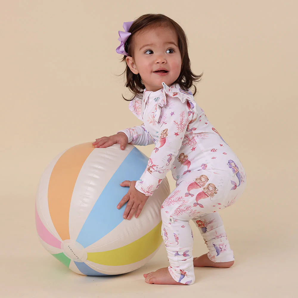 Snuggle Hunny - Convertable Romper - Mermaid