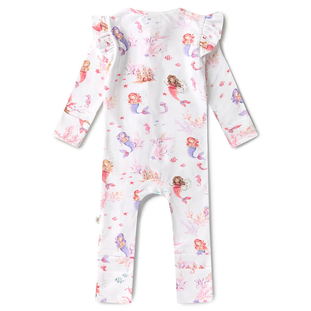 Snuggle Hunny - Convertable Romper - Mermaid