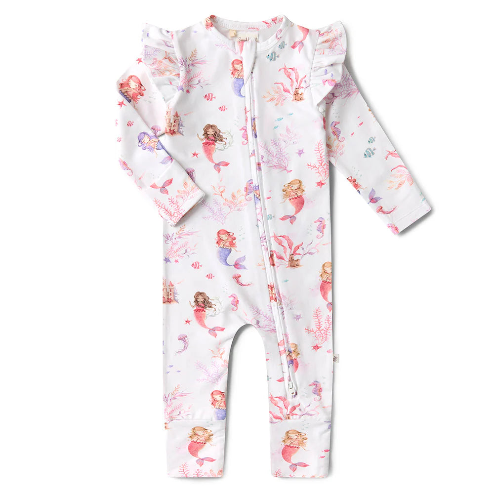 Snuggle Hunny - Convertable Romper - Mermaid