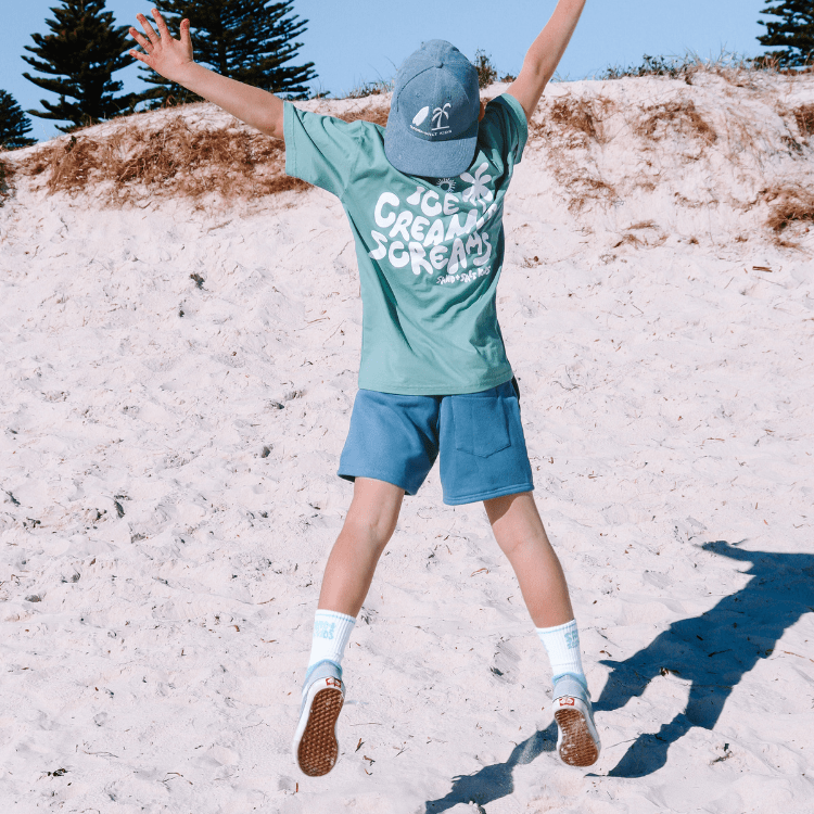 S+S Kids Tee - Ocean Dreams - Sage