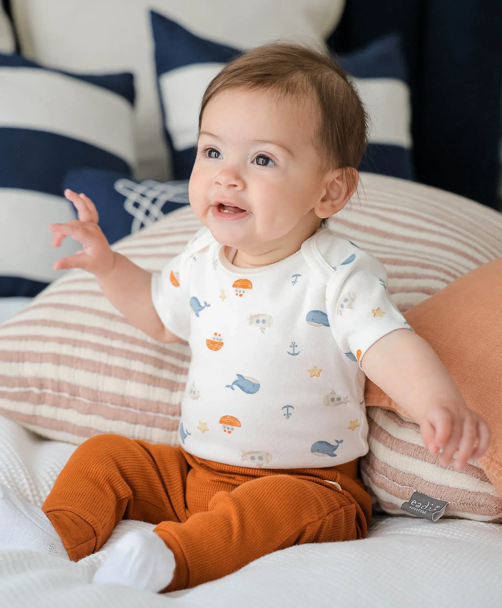 Organic Cotton S.S Bodysuit - Sea