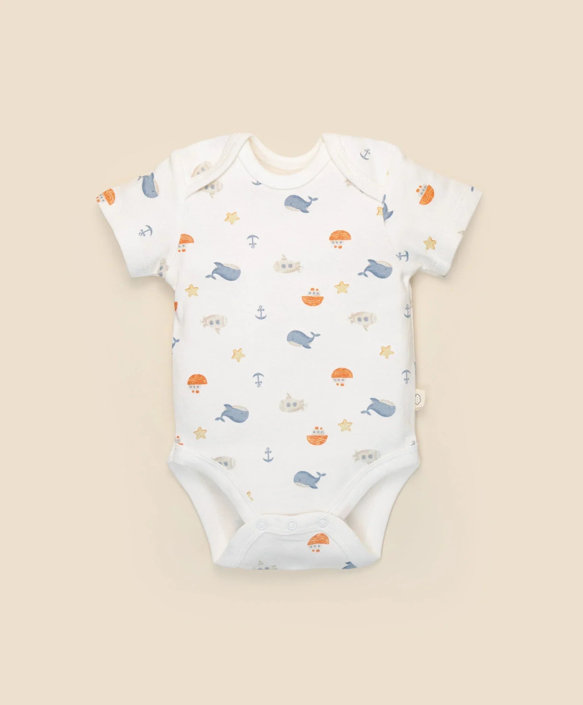 Organic Cotton S.S Bodysuit - Sea