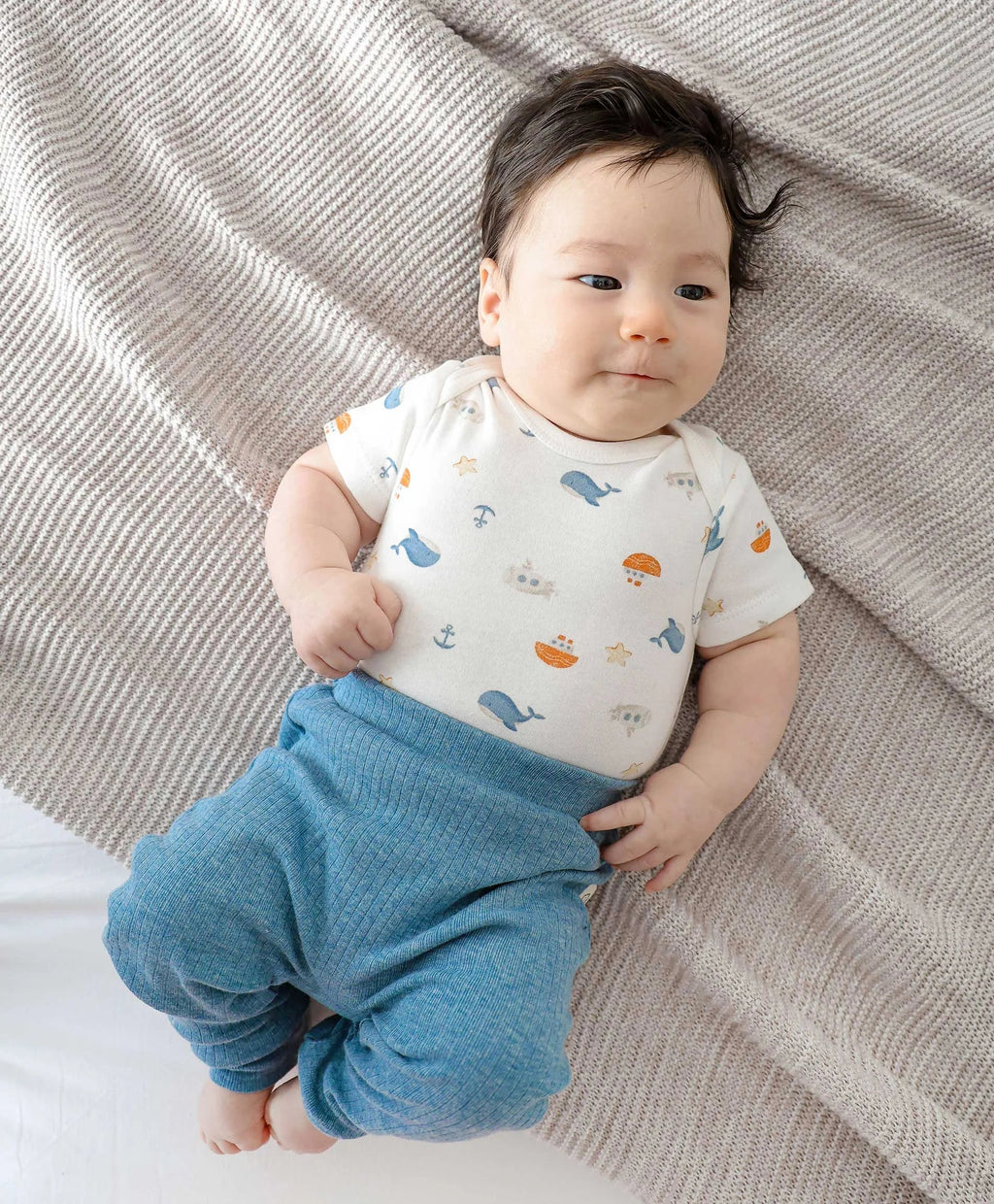 Organic Cotton S.S Bodysuit - Sea