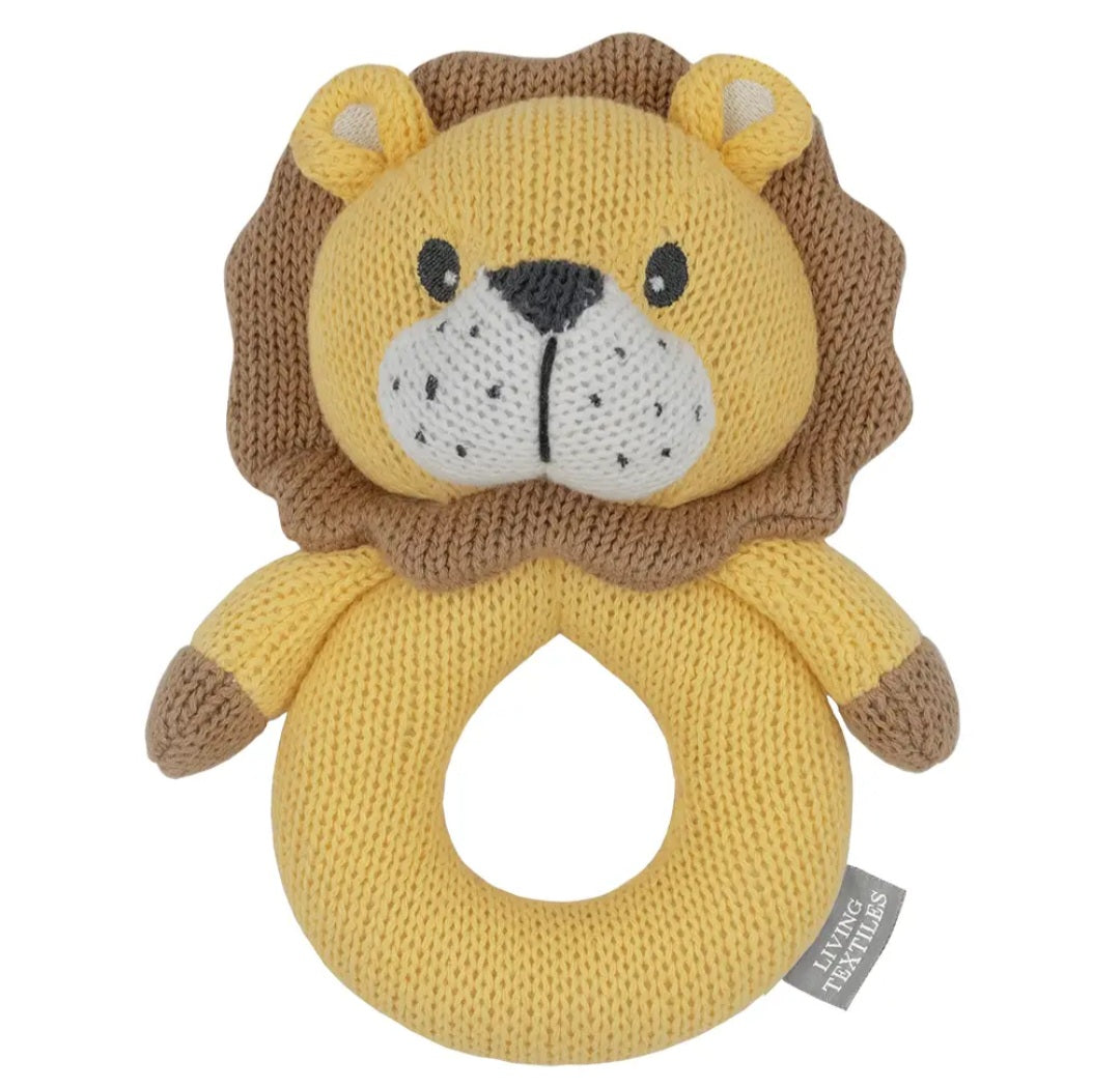 Leo The Lion Knitted Rattle