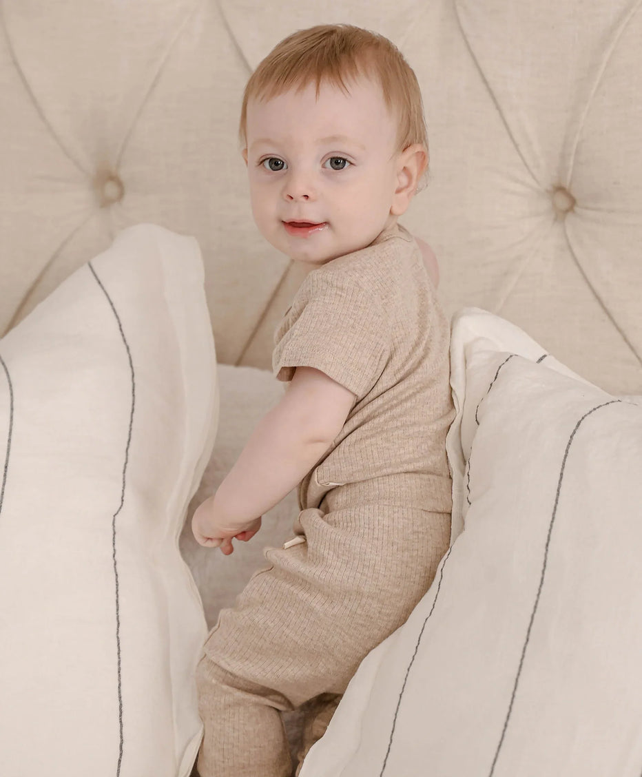 Organic Cotton Leggings - Heather Oat