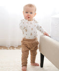Organic Cotton Track Pants - Brown